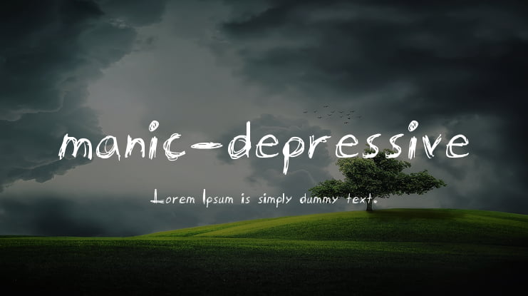 manic-depressive Font