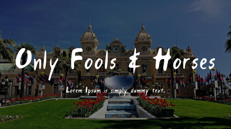 Only Fools & Horses Font