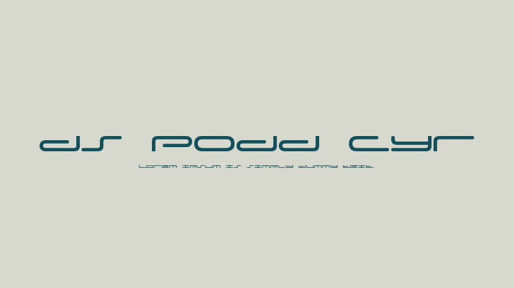 DS Podd Cyr Font