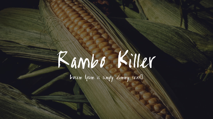 Rambo Killer Font