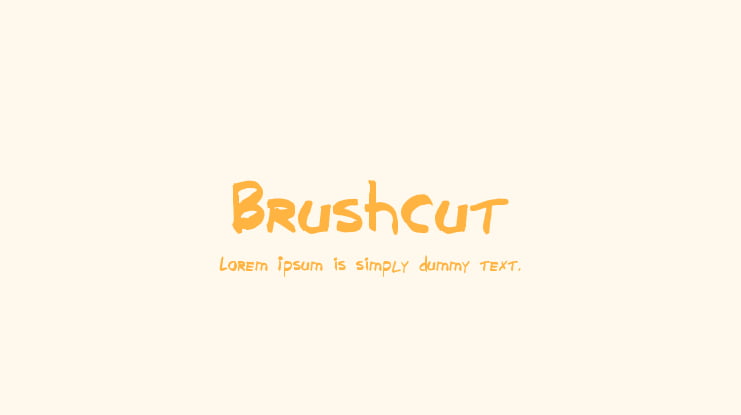Brushcut Font