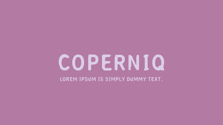 Coperniq Font