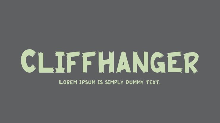 Cliffhanger Font