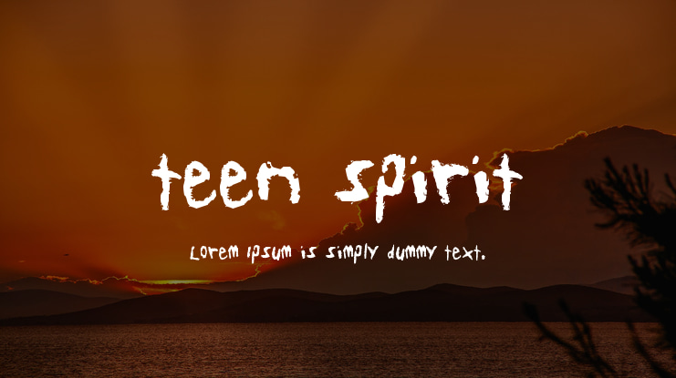 teen spirit Font