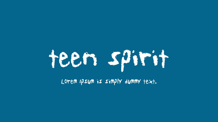 teen spirit Font