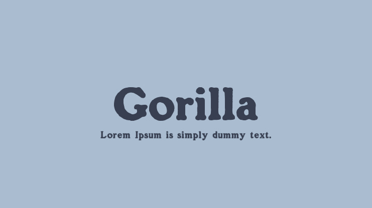 Gorilla Font