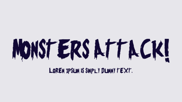 Monsters Attack! Font