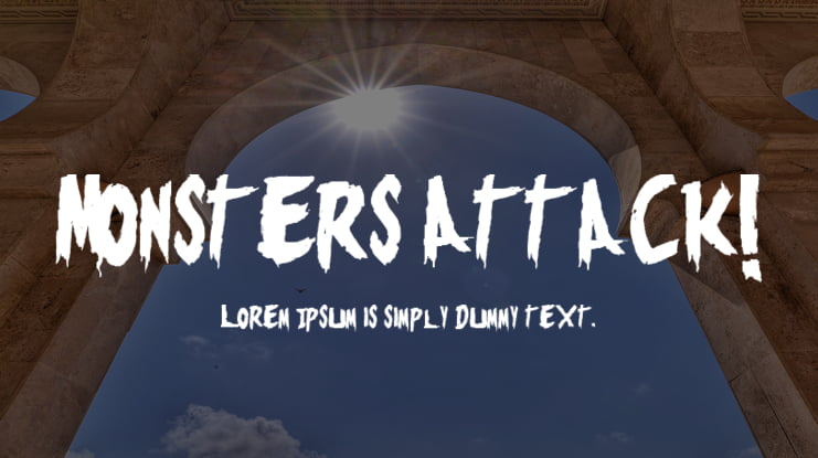 Monsters Attack! Font
