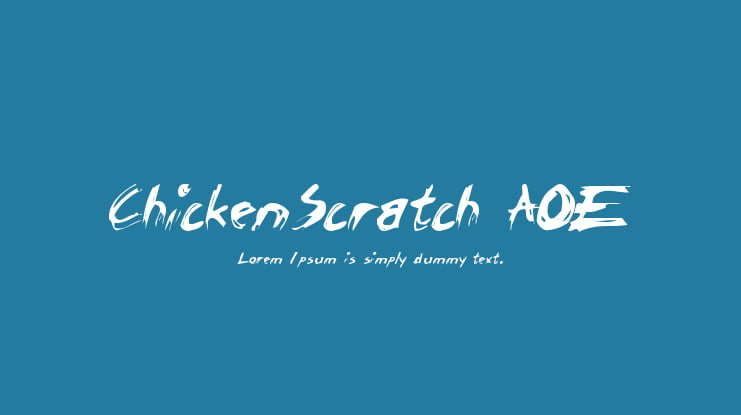 ChickenScratch AOE Font
