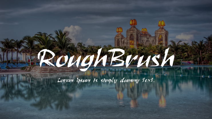 RoughBrush Font
