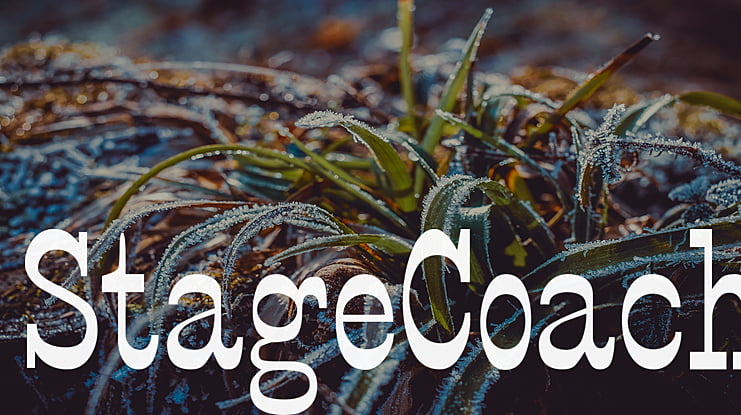StageCoach Font
