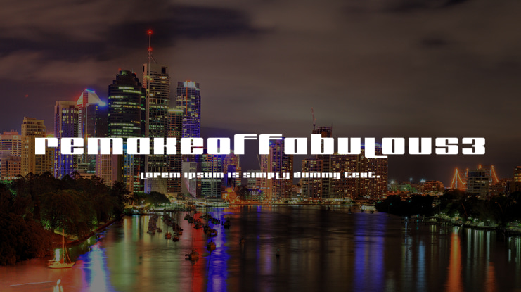 remakeoffabulous3 Font Family