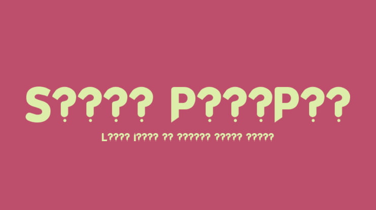 Silly Poo-Poo Font