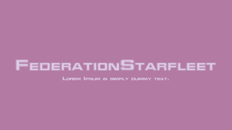 FederationStarfleet Font