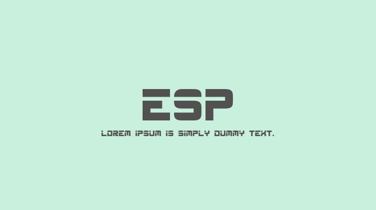 ESP Font