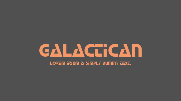 Galactican Font