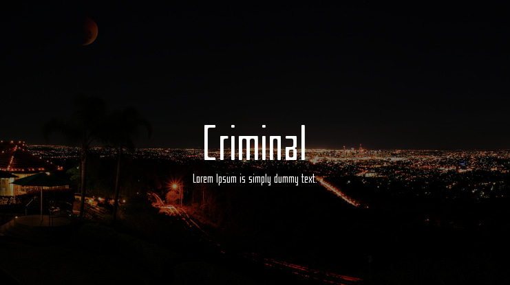 Criminal Font