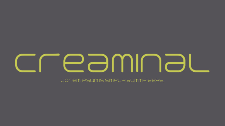 Creaminal Font