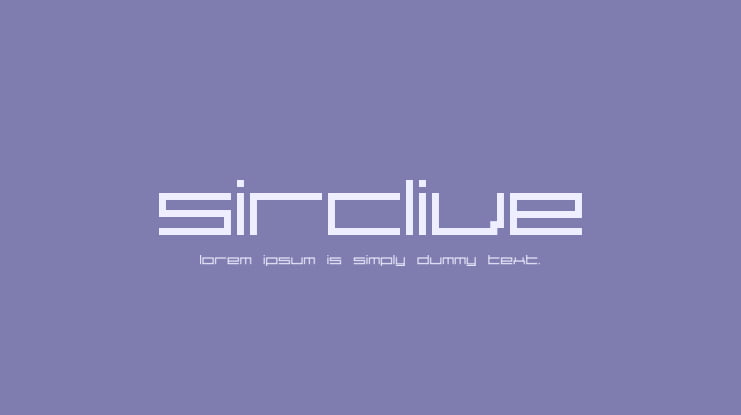 SirClive Font