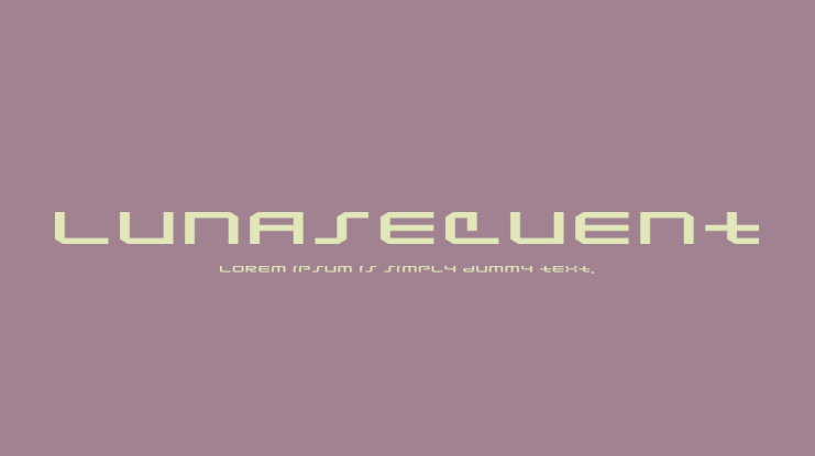 Lunasequent Font