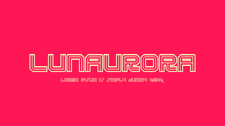 Lunaurora Font
