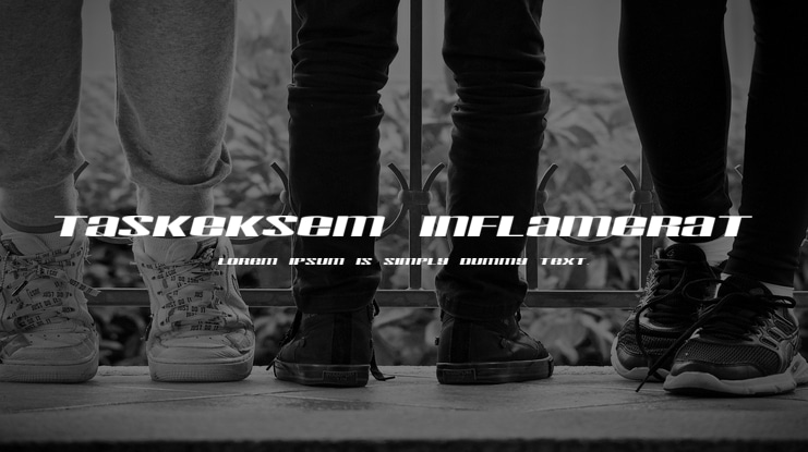 Taskeksem inflamerat Font Family