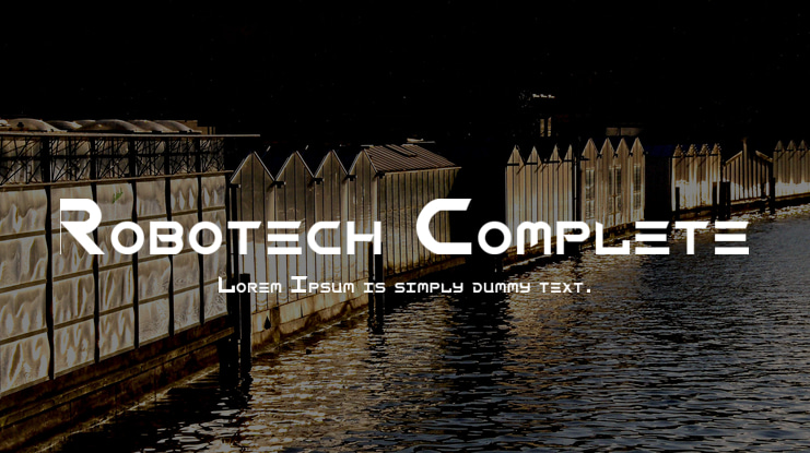 Robotech Complete Font