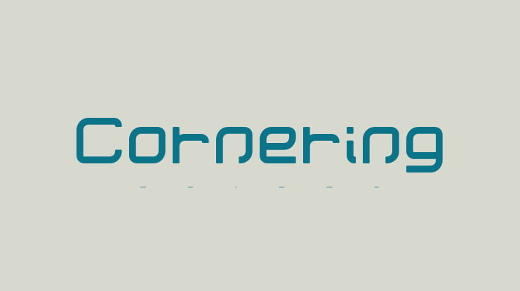 Cornering Font