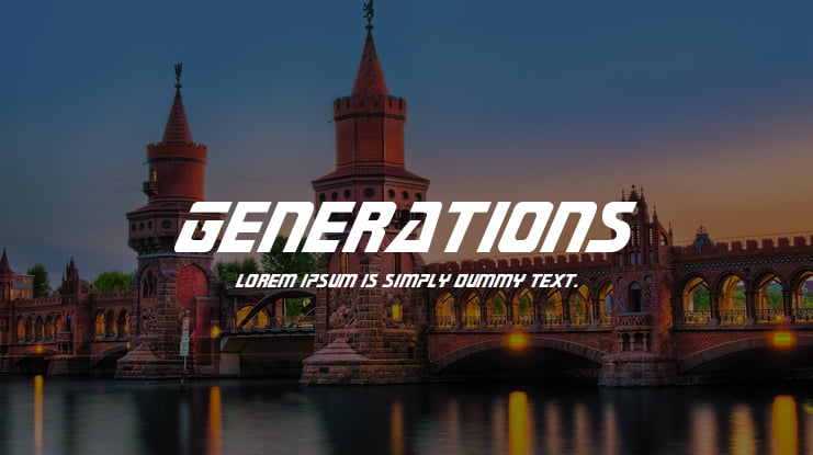 Generations Font