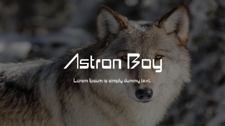 Astron Boy Font Family