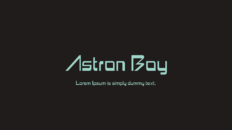 Astron Boy Font Family