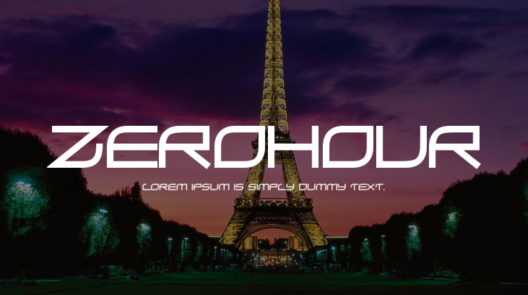 ZeroHour Font