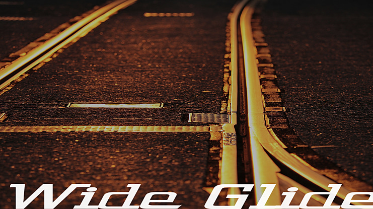 Wide Glide Font