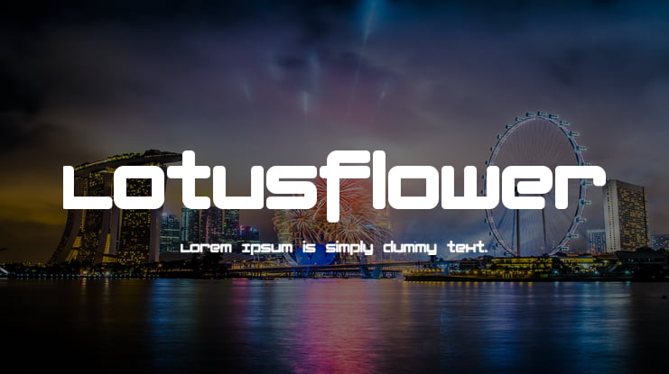 Lotusflower Font