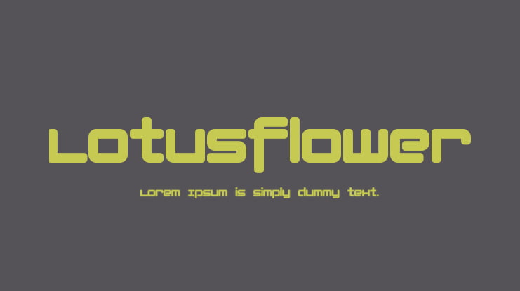 Lotusflower Font