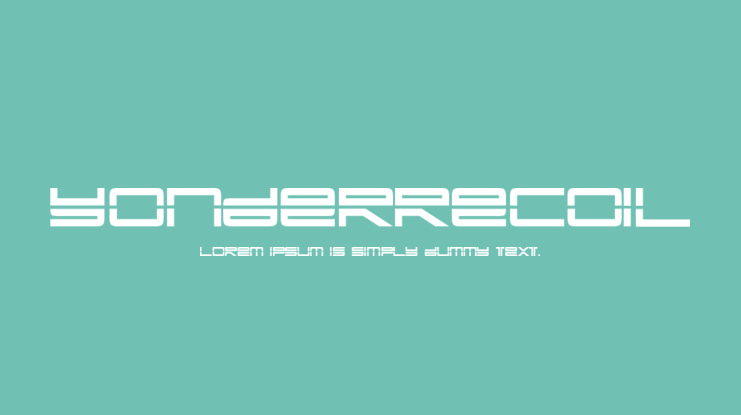 YonderRecoil Font