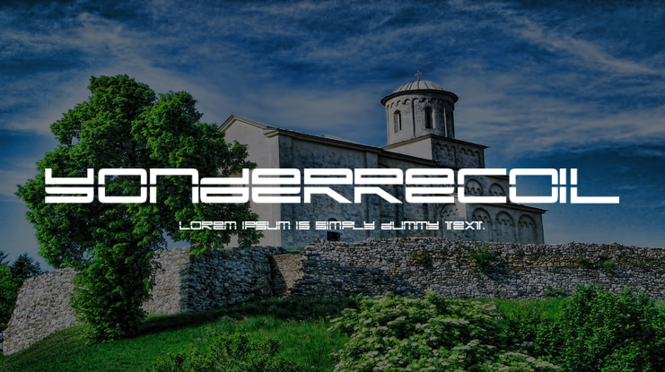 YonderRecoil Font