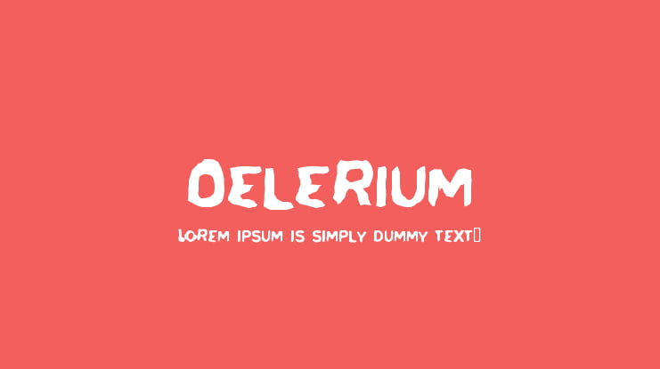 Delerium Font