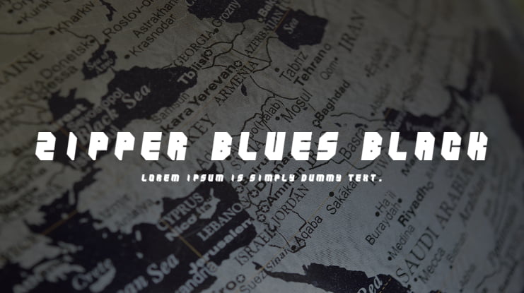 Zipper blues Black Font Family