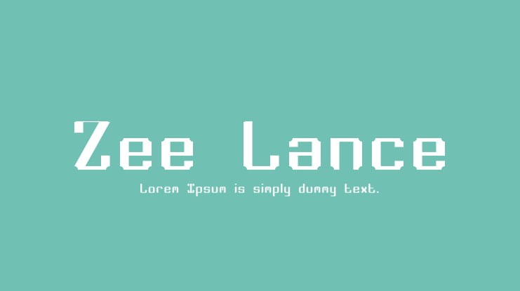 Zee Lance Font