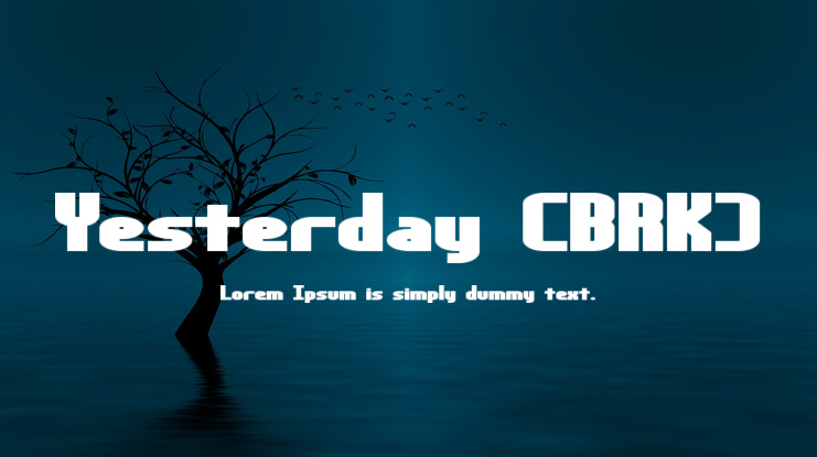 Yesterday (BRK) Font