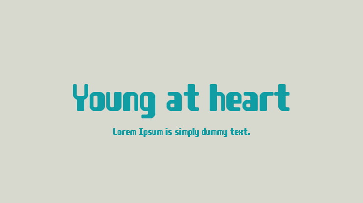 Young at heart Font