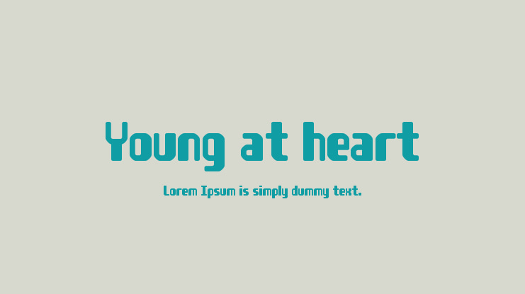 Young at heart Font
