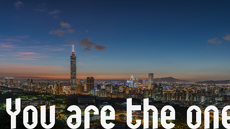 You are the one Font