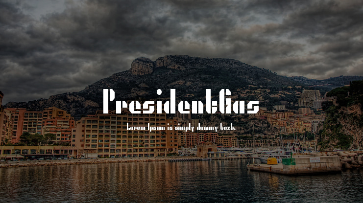 PresidentGas Font