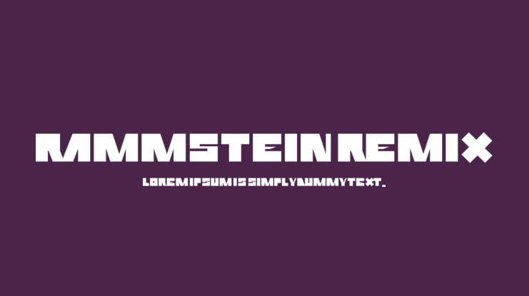 Rammstein Remix Font