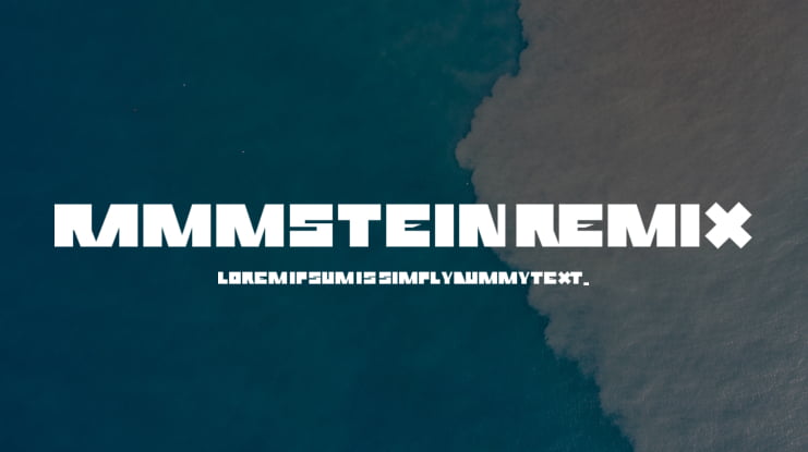 Rammstein Remix Font