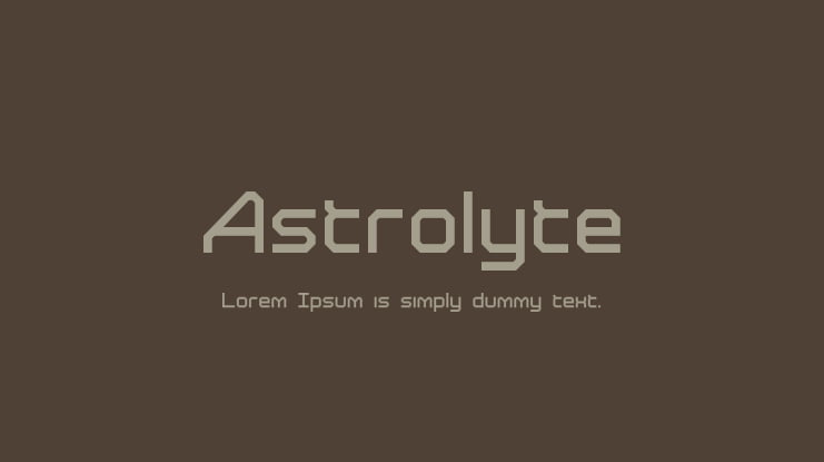 Astrolyte Font