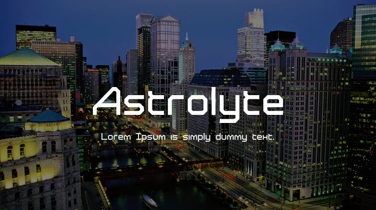 Astrolyte Font : Download Free for Desktop & Webfont