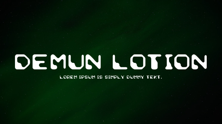 Demun Lotion Font